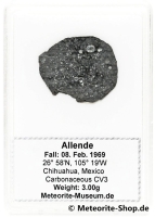 Allende Meteorit - 3,00 g Allende Meteorit - 3,00 g