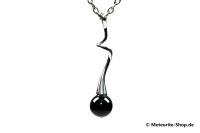 Indochinit-Anhänger (Tektit | Tropfen | 925er Silber) - 2,30 g Indochinit-Anhänger (Tektit | Tropfen | 925er Silber) - 2,30 g