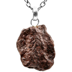 Stein-Meteorit-Anhänger (NWA 4528 | Natura | 925er Silber)