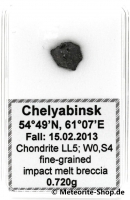 Chelyabinsk (Tscheljabinsk) Meteorit - 0,720 g Chelyabinsk (Tscheljabinsk) Meteorit - 0,720 g