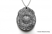 Stein-Eisen-Meteorit-Anhänger (Seymchan | Scheibe | Jiugong Carved Amulett) - 60,80 g Stein-Eisen-Meteorit-Anhänger (Seymchan | Scheibe | Jiugong Carved Amulett) - 60,80 g