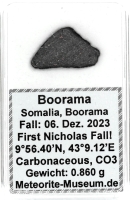 Boorama Meteorit - 0,860 g - " Erster Historischer Nikolaus Fall am 06.12.2023 in der Meteoriten Geschichte " Boorama Meteorit - 0,860 g - " Erster Historischer Nikolaus Fall am 06.12.2023 in der Meteoriten Geschichte "