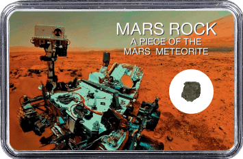 Mars Meteorit NWA 6963 (Motiv: Mars Rover Curiosity Selfie II)