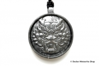 Stein-Eisen-Meteorit-Anhänger (Seymchan | Scheibe | Dragon King Carved Amulett) - 20,30 g Stein-Eisen-Meteorit-Anhänger (Seymchan | Scheibe | Dragon King Carved Amulett) - 20,30 g
