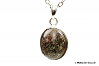 Stein-Meteorit-Anhänger (NWA 869 | Cabochon | 925er Silber) - 5,80 g Stein-Meteorit-Anhänger (NWA 869 | Cabochon | 925er Silber) - 5,80 g