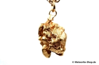 Eisen-Meteorit-Anhänger (Campo del Cielo | Natura | Vergoldet) - 12,10 g Eisen-Meteorit-Anhänger (Campo del Cielo | Natura | Vergoldet) - 12,10 g