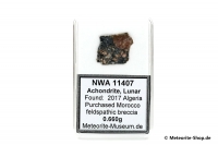 NWA 11407 Mond Meteorit - 0,660 g NWA 11407 Mond Meteorit - 0,660 g