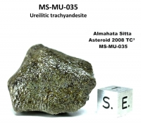 Almahata Sitta Meteorit (MS-MU-035: Ureilit > Trachyandesit) - 0,074 g Almahata Sitta Meteorit (MS-MU-035: Ureilit > Trachyandesit) - 0,074 g