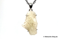 Libyscher Wüstenglas-Anhänger (Impaktglas | Natura | 925er Silber) - 9,20 g Libyscher Wüstenglas-Anhänger (Impaktglas | Natura | 925er Silber) - 9,20 g