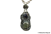 Moldavit-Anhänger (Tektit | Natura | 925er Silber) - 2,20 g Moldavit-Anhänger (Tektit | Natura | 925er Silber) - 2,20 g
