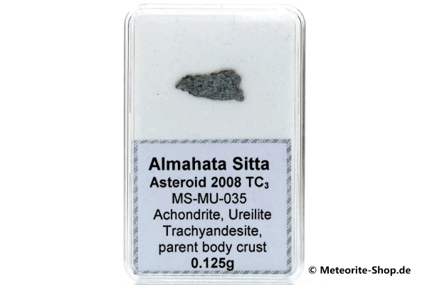 Almahata Sitta Meteorit (MS-MU-035: Ureilit > Trachyandesit) - 0,125 g
