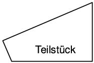 Schema eines Meteoriten-Teilstücks