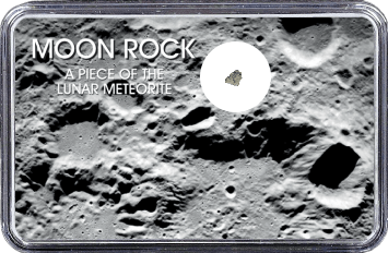 Mond Meteorit NWA 10318 (Motiv: Mond-Einschlagskrater und Mondgestein II)