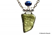 Moldavit-Anhänger (Tektit & Kyanit | Natura | 925er Silber) - 4,30 g Moldavit-Anhänger (Tektit & Kyanit | Natura | 925er Silber) - 4,30 g