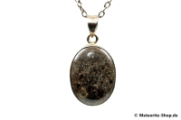 Stein-Meteorit-Anhänger (NWA 869 | Cabochon | 925er Silber) - 8,90 g Stein-Meteorit-Anhänger (NWA 869 | Cabochon | 925er Silber) - 8,90 g