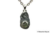 Moldavit-Anhänger (Tektit | Natura | 925er Silber ) - 2,05 g Moldavit-Anhänger (Tektit | Natura | 925er Silber ) - 2,05 g