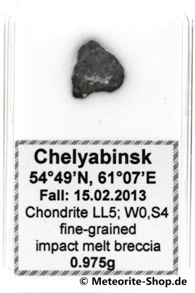 Chelyabinsk (Tscheljabinsk) Meteorit - 0,975 g