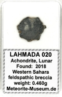 Lahmada 020 Mond Meteorit - 0,460 g Lahmada 020 Mond Meteorit - 0,460 g