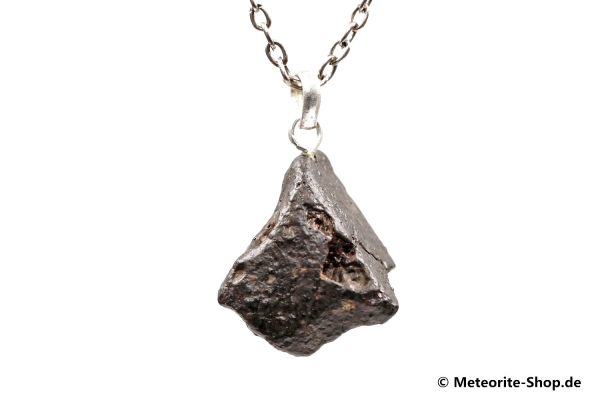 Stein-Meteorit-Anhänger (NWA 869 | Natura | 925er Silber) - 10,30 g