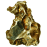 Kategorie Golden Pallasite Meteoriten (gepaart mit NWA 7788)