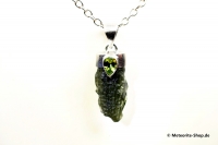 Moldavit-Anhänger (Tektit & Peridot | Natura | 925er Silber) - 4,35 g Moldavit-Anhänger (Tektit & Peridot | Natura | 925er Silber) - 4,35 g