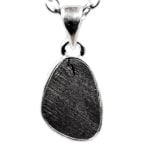 Eisen-Meteorit-Anhänger (Muonionalusta | Scheibe | 925er Silber)