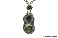 Moldavit-Anhänger (Tektit | Natura | 925er Silber ) - 2,10 g Moldavit-Anhänger (Tektit | Natura | 925er Silber ) - 2,10 g