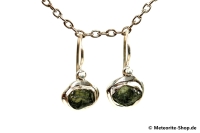 Moldavit-Ohrringe (Tektit | Natura | 925er Silber) - 4,00 g Moldavit-Ohrringe (Tektit | Natura | 925er Silber) - 4,00 g