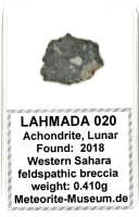 Lahmada 020 Mond Meteorit - 0,410 g Lahmada 020 Mond Meteorit - 0,410 g