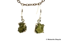 Moldavit-Ohrringe (Tektit | Natura | 925er Silber) - 2,70 g Moldavit-Ohrringe (Tektit | Natura | 925er Silber) - 2,70 g