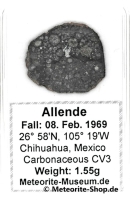 Allende Meteorit - 1,55 g Allende Meteorit - 1,55 g