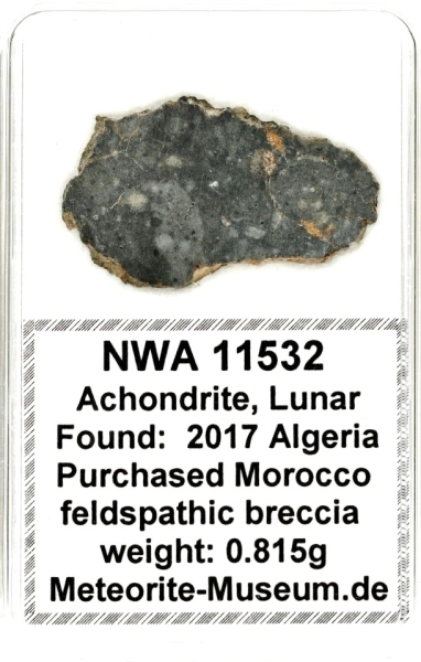 NWA 11532 Mond Meteorit - 0,815 g