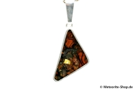 Stein-Eisen-Meteorit-Anhänger (Jepara | Scheibe | 925er Silber) - 2,30 g Stein-Eisen-Meteorit-Anhänger (Jepara | Scheibe | 925er Silber) - 2,30 g