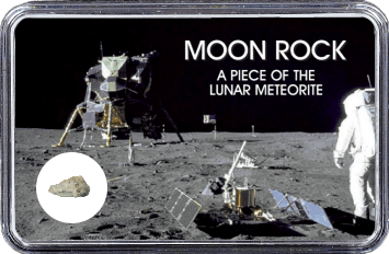 Mond Meteorit NWA 10317 (Motiv: Astronaut mit Mondlandefähre)