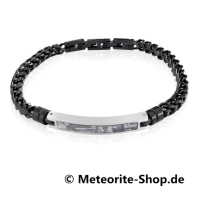 Eisen-Meteorit Kettenarmband (Muonionalusta | Edelstahl | Schwarz) Eisen-Meteorit Kettenarmband (Muonionalusta | Edelstahl | Schwarz)