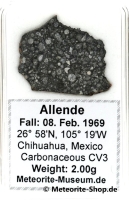 Allende Meteorit - 2,00 g Allende Meteorit - 2,00 g