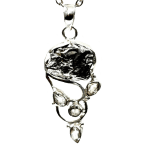 Multi-Stein-Anhänger (Meteorit & Quarzkristall | Natura | 925er Silber)