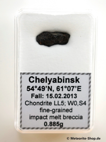 Chelyabinsk (Tscheljabinsk) Meteorit - 0,885 g