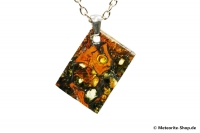 Stein-Eisen-Meteorit-Anhänger (Jepara | Scheibe | 925er Silber) - 3,80 g Stein-Eisen-Meteorit-Anhänger (Jepara | Scheibe | 925er Silber) - 3,80 g