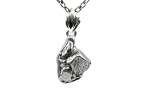 Eisen-Meteorit-Anhänger (Campo del Cielo | Gefasst | 925er Silber) - 4,80 g Eisen-Meteorit-Anhänger (Campo del Cielo | Gefasst | 925er Silber) - 4,80 g
