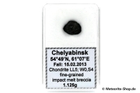 Chelyabinsk (Tscheljabinsk) Meteorit - 1,125 g Chelyabinsk (Tscheljabinsk) Meteorit - 1,125 g