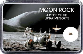 Mond Meteorit NWA 11532 (Motiv: Astronaut mit LRV II)