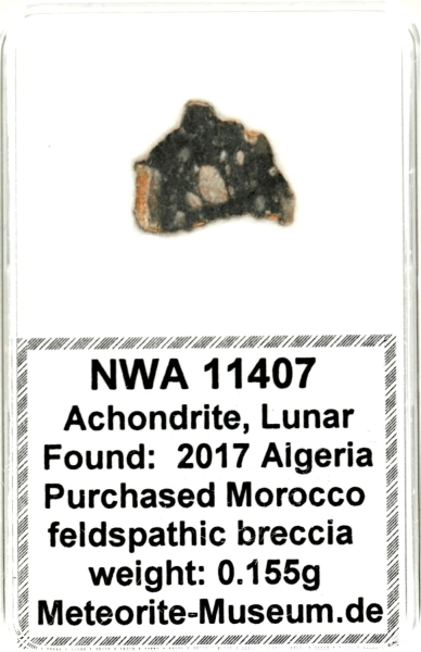 NWA 11407 Mond Meteorit - 0,155 g