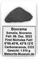 Boorama Meteorit - 1,510 g - " Erster Historischer Nikolaus Fall am 06.12.2023 in der Meteoriten Geschichte " Boorama Meteorit - 1,510 g - " Erster Historischer Nikolaus Fall am 06.12.2023 in der Meteoriten Geschichte "