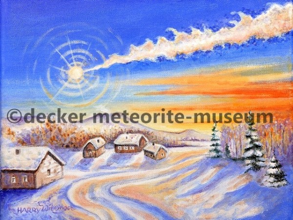 Chelyabinsk Meteoritenfall Gemälde (Motiv II)