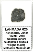 Lahmada 020 Mond Meteorit - 0,480 g Lahmada 020 Mond Meteorit - 0,480 g