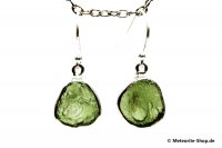 Moldavit-Ohrringe (Tektit | Natura | 925er Silber) - 3,50 g Moldavit-Ohrringe (Tektit | Natura | 925er Silber) - 3,50 g
