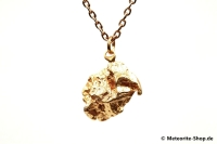 Eisen-Meteorit-Anhänger (Campo del Cielo | Natura | Vergoldet) - 10,90 g Eisen-Meteorit-Anhänger (Campo del Cielo | Natura | Vergoldet) - 10,90 g