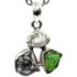 Kategorie Multi-Stein-Anhänger (Tektit, Meteorit & Quarzkristall | Natura | 925er Silber)