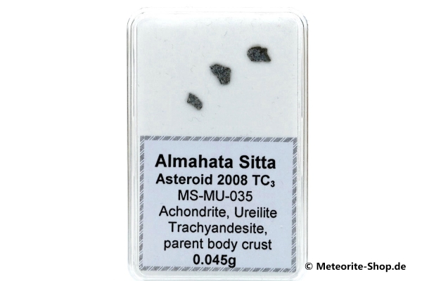 Almahata Sitta Meteorit (MS-MU-035: Ureilit > Trachyandesit) - 0,045 g